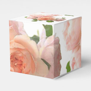 Personalize Trendy Roses Modern Elegant Template Favor Box