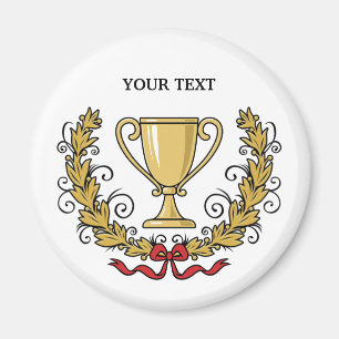 Personalize Trophy Cup Magnet