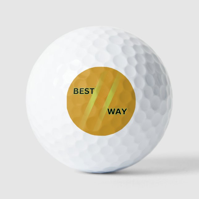 Personalize Unique Custom Golf Ball Designs  (Front)