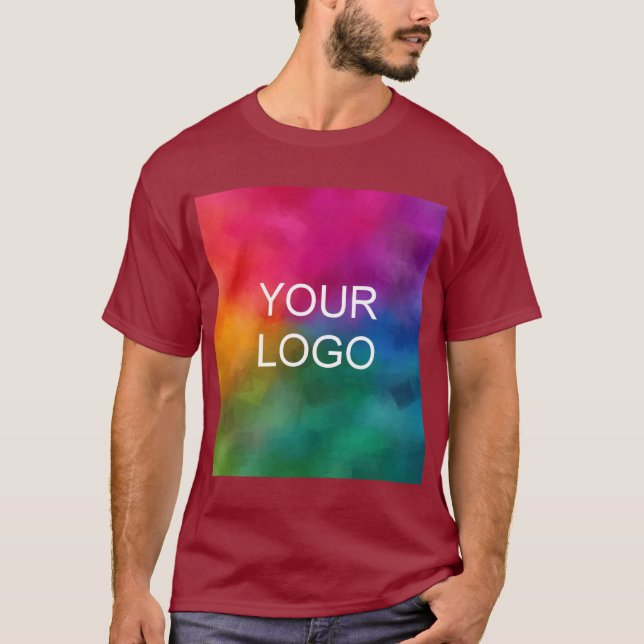 Personalize Upload Add Image Logo Photo Template T-Shirt (Front)