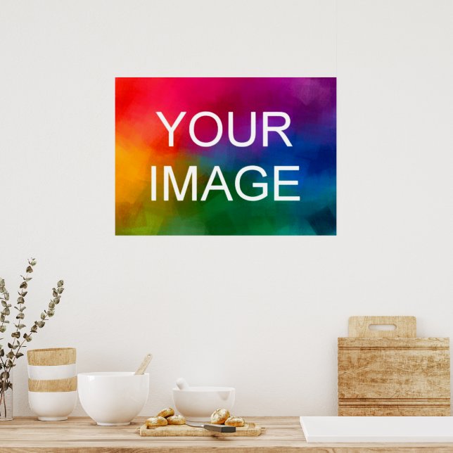 Personalize Upload Photo Image Create Your Own Poster (Kitchen)