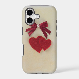 Personalize Valentine's red heart and bow