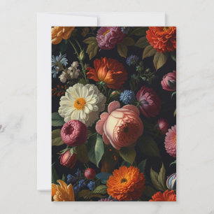 Personalize Vintage floral Invitation