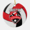 Personalize Volleyball in Red, White and Black
