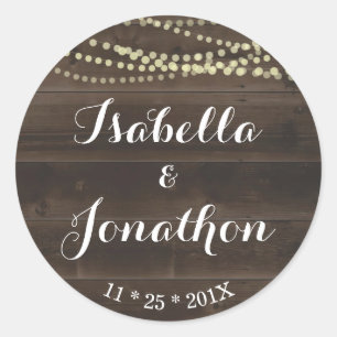 Personalize w Couple's Names - Rustic Wedding Seal
