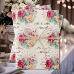 Personalize Wedding 3 Sayings Your Text Roses Wrap Wrapping Paper Sheet<br><div class="desc">Personalize Wedding Wrapping Paper Sheets  - 3 Sayings With Your - Pretty Roses</div>