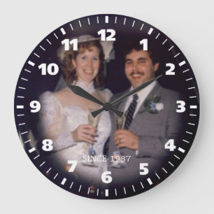 Personalize Wedding Anniversary (Special Order) Large Clock