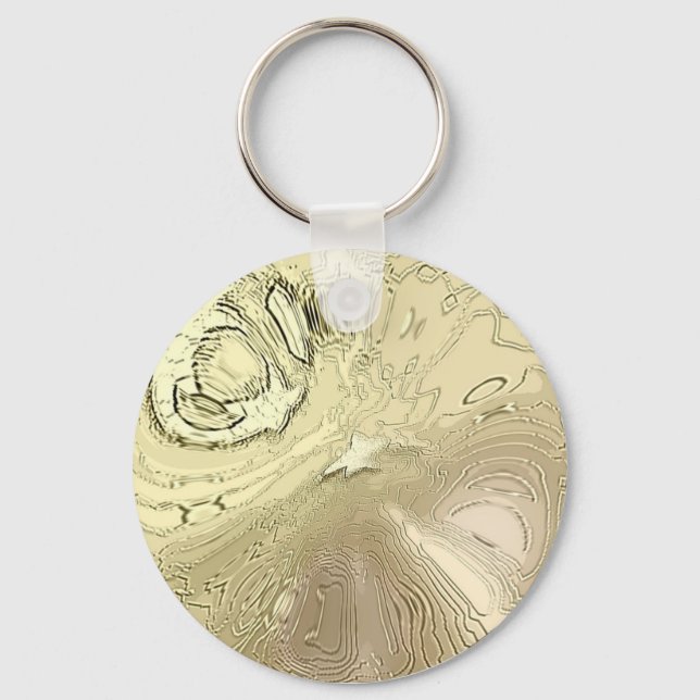 Personalize Wedding Favour Gold Key Chain (Front)
