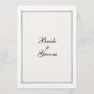 Personalize wedding invitation metallic