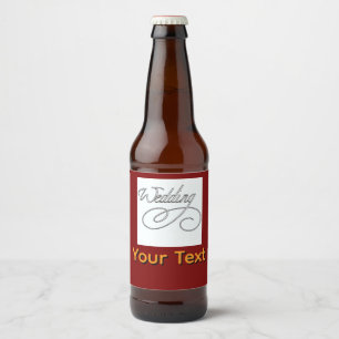 Personalize Wedding Logo Beer Bottle Label