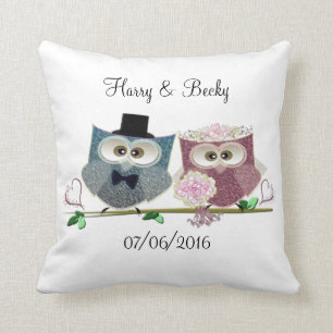Personalize Wedding Memento Pillow
