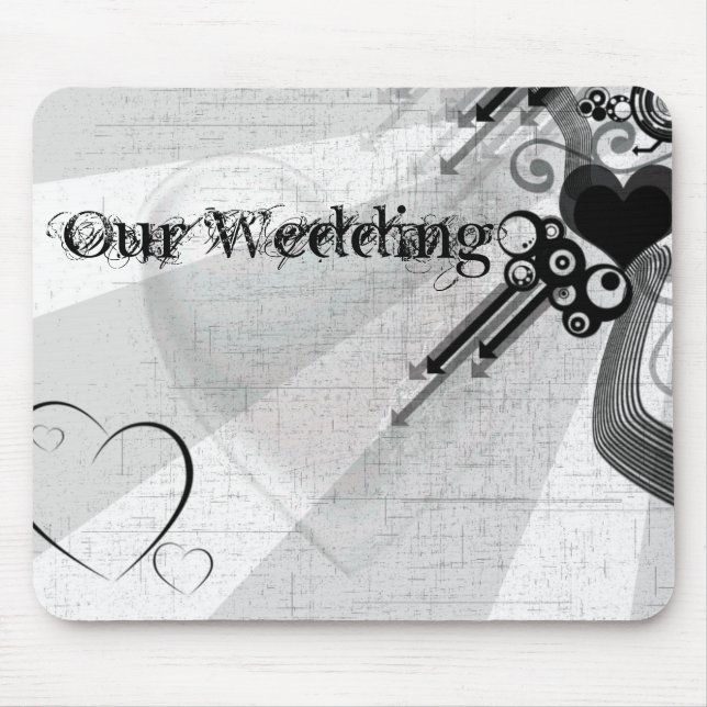 Personalize Wedding / Valentine's Day Mouse Pad (Front)