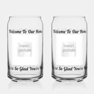 Personalize Welcome Soda Glass
