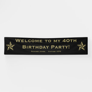 Personalize: Welcome to my 40th Birthday Party Banner