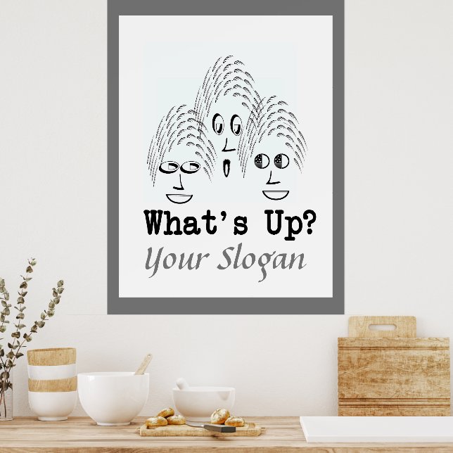 Personalize What's Up?  Poster (Kitchen)