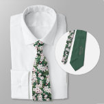 Personalize Wild Cherry Blossom Watercolor Flowers Tie<br><div class="desc">For a groom seeking a touch of personalized elegance, our Wild Cherry Blossom Watercolor Flower Pattern is the ideal choice. Elevate your wedding decor with the opportunity to customize this exquisite design with the couple's names and wedding date. The intertwining branches and blossoms symbolize the unity and growth of a...</div>
