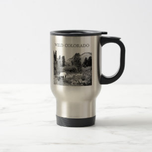 Personalize Wild Colorado Elk Wilderness Travel Mug