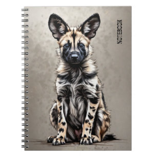 PERSONALIZE: Wild-dog Pup Notebook Journal