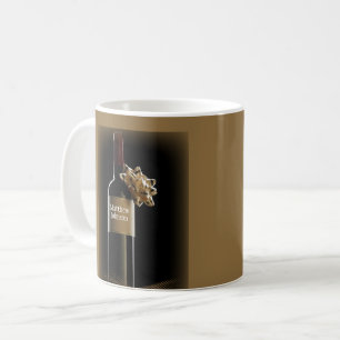 Personalize Wine Bottle with Bow Boss’s Day Coffee Mug