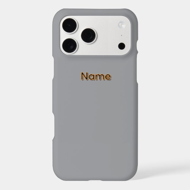 Personalize With A Name Grey  (Back)