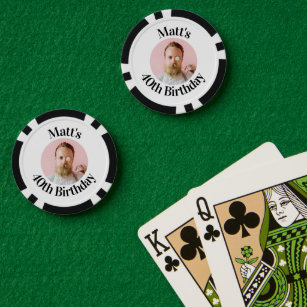 Personalize With Any Age Custom Birthday  Poker Chips