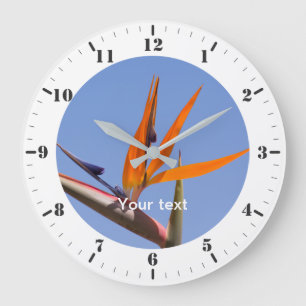 Personalize with hour markers and minute dials     large clock