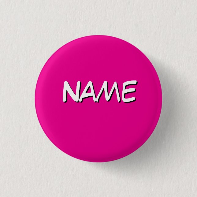 Personalize With Name  1 Inch Round Button (Front)