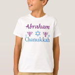 Personalize with Name ,Happy Chanukkah T-Shirt<br><div class="desc">Personalize with Name , Happy Chanukkah  By Sandy Closs  design available in all styles, sizes,  and ages.</div>