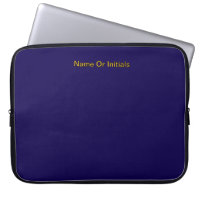 Personalize With Name Initials Dk Blue + Orange  