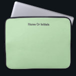 Personalize With Name Initials Mint Green       Laptop Sleeve<br><div class="desc">Style: Neoprene Laptop Sleeve 15 inch Protect your laptop with a custom laptop sleeve. Made with 100% neoprene, these lightweight and water resistant sleeves look great with your photos, text, or designs. Great for travel or just day-to-day use, custom laptop sleeves come in three sizes to fit your device and...</div>