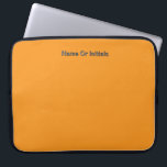 Personalize With Name Initials Orange      Laptop Sleeve<br><div class="desc">Style: Neoprene Laptop Sleeve 15 inch Protect your laptop with a custom laptop sleeve. Made with 100% neoprene, these lightweight and water resistant sleeves look great with your photos, text, or designs. Great for travel or just day-to-day use, custom laptop sleeves come in three sizes to fit your device and...</div>