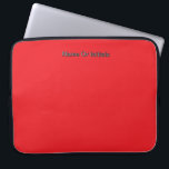 Personalize With Name Initials Red     Laptop Sleeve<br><div class="desc">Style: Neoprene Laptop Sleeve 15 inch Protect your laptop with a custom laptop sleeve. Made with 100% neoprene, these lightweight and water resistant sleeves look great with your photos, text, or designs. Great for travel or just day-to-day use, custom laptop sleeves come in three sizes to fit your device and...</div>