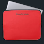 Personalize With Name Initials Red     Laptop Sleeve<br><div class="desc">Style: Neoprene Laptop Sleeve 15 inch Protect your laptop with a custom laptop sleeve. Made with 100% neoprene, these lightweight and water resistant sleeves look great with your photos, text, or designs. Great for travel or just day-to-day use, custom laptop sleeves come in three sizes to fit your device and...</div>