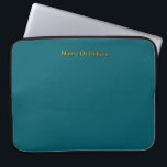 Personalize With Name Initials Teal     Laptop Sleeve<br><div class="desc">Style: Neoprene Laptop Sleeve 15 inch Protect your laptop with a custom laptop sleeve. Made with 100% neoprene, these lightweight and water resistant sleeves look great with your photos, text, or designs. Great for travel or just day-to-day use, custom laptop sleeves come in three sizes to fit your device and...</div>