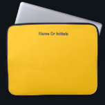 Personalize With Name Initials Yellow      Laptop Sleeve<br><div class="desc">Style: Neoprene Laptop Sleeve 15 inch Protect your laptop with a custom laptop sleeve. Made with 100% neoprene, these lightweight and water resistant sleeves look great with your photos, text, or designs. Great for travel or just day-to-day use, custom laptop sleeves come in three sizes to fit your device and...</div>