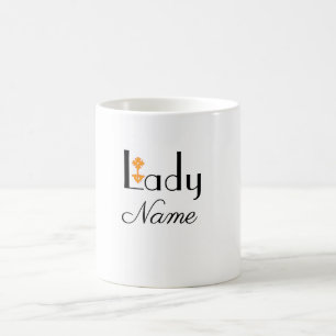 Personalize With Name LADY Gift   Coffee Mug
