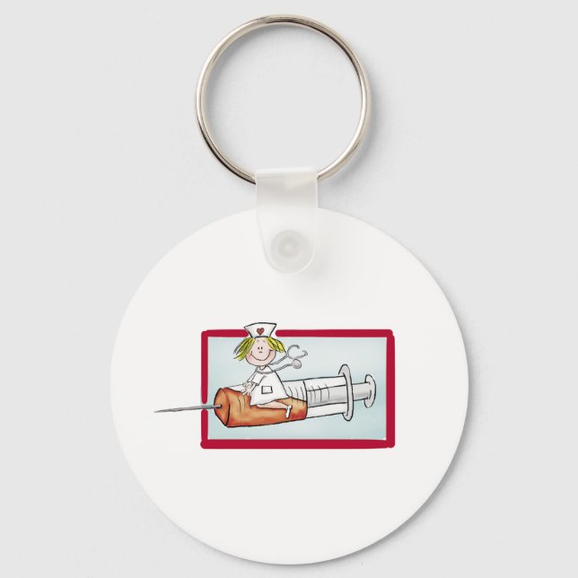 Personalize with name - The Super Nurse Keychain (Front)