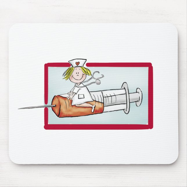 Personalize with name - The Super Nurse Mouse Pad (Front)