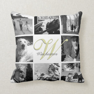 Personalize with Photos and Monogram pillow