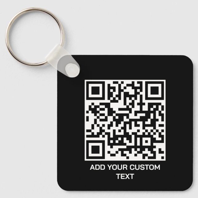 Personalize with QR Code for a Modern Touch Keychain (Front)