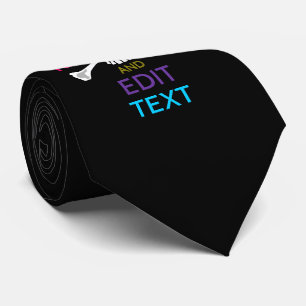 Personalize with Text Keep Calm Crossbones Skull Tie