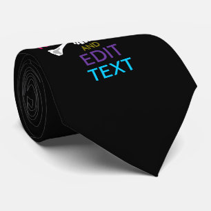 Personalize with Text Keep Calm Crossbones Skull Tie