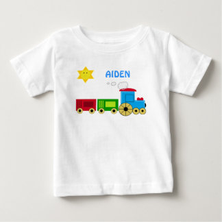 PERSONALIZE WITH YOUR CHILD'S NAME CUTE TRAIN SHIR BABY T-Shirt
