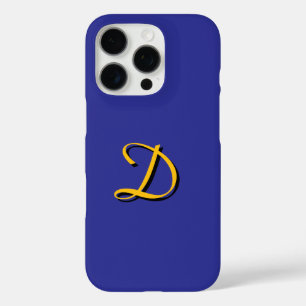 Personalize With Your Monogram Cobalt    iPhone 16 Pro Case