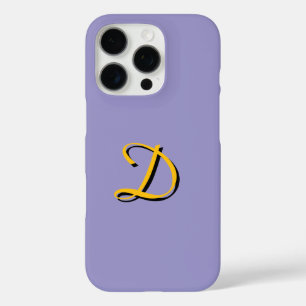 Personalize With Your Monogram Lavender  iPhone 16 Pro Case