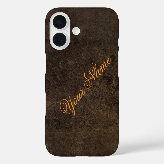 Personalize With Your Name Dark Rustic   Case-Mate iPhone Case (Back)