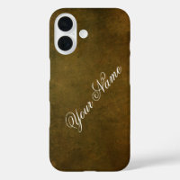 Personalize With Your Name Rustic Brown 