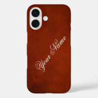 Personalize With Your Name Rustic Red