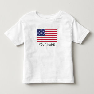 Personalize with your name USA United States Toddler T-shirt