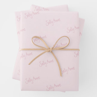 Personalize with your name  wrapping paper sheet